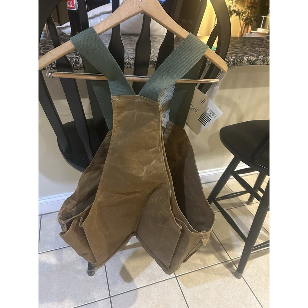 NWT Discontinued Filson Pro Guide Tin Cloth Strap Vest Size Regular Tan - Picture 5 of 5